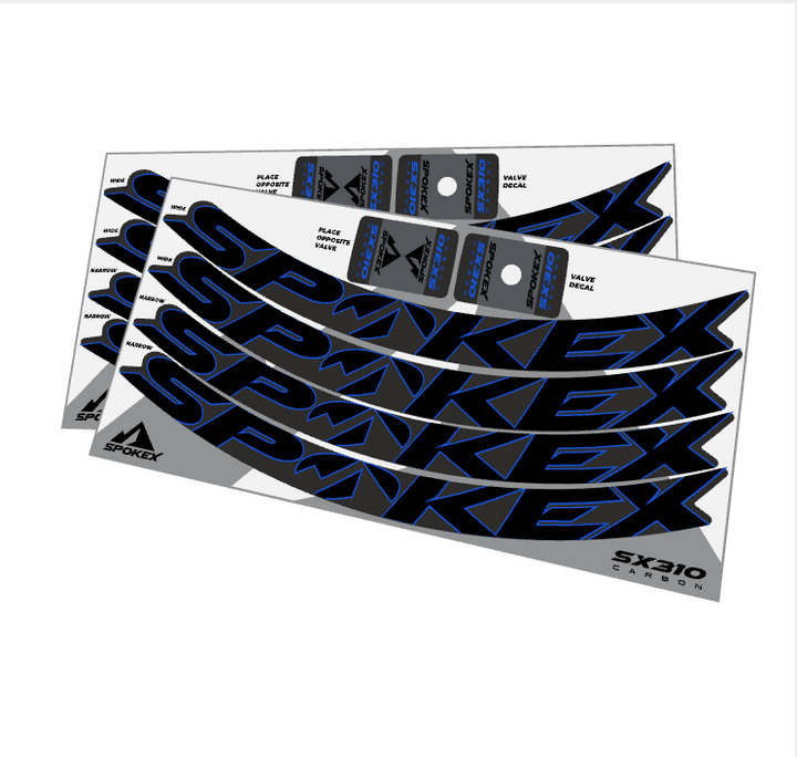 SpokeX SX310 Carbon Decal Kit