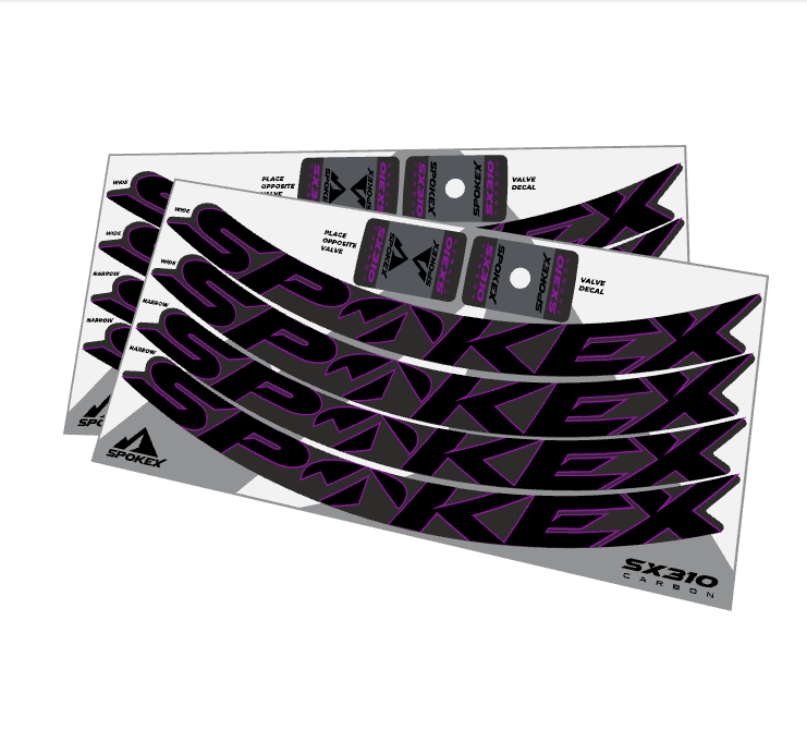 SpokeX SX310 Carbon Decal Kit
