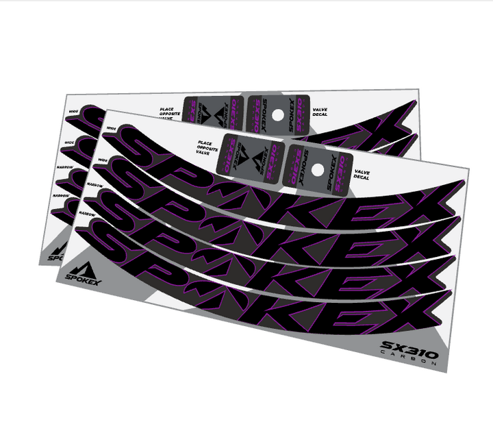 SpokeX SX310 Carbon Decal Kit