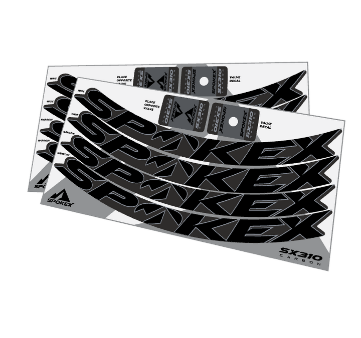 SpokeX SX310 Carbon Decal Kit