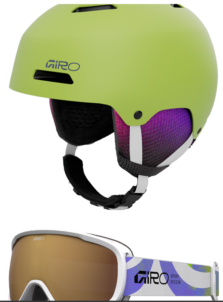 Giro Crue Helmet + Buster Goggle Combo