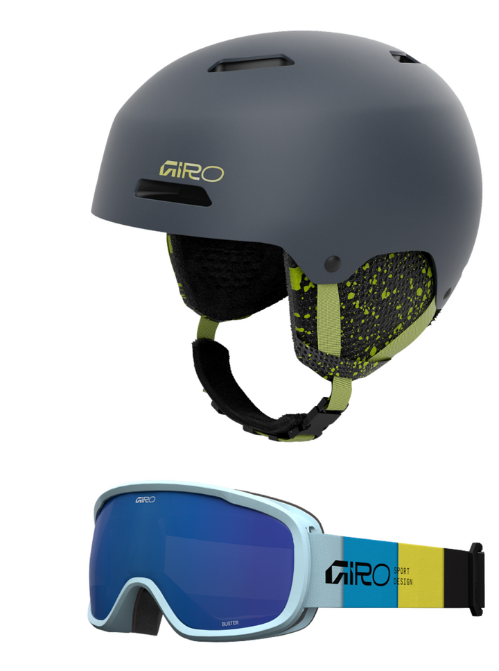 Giro Crue Helmet + Buster Goggle Combo