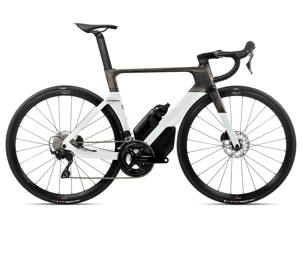 Orbea ORCA AERO M30LTD 2026 Golden White (Gloss) - Carbon Raw (Matt)