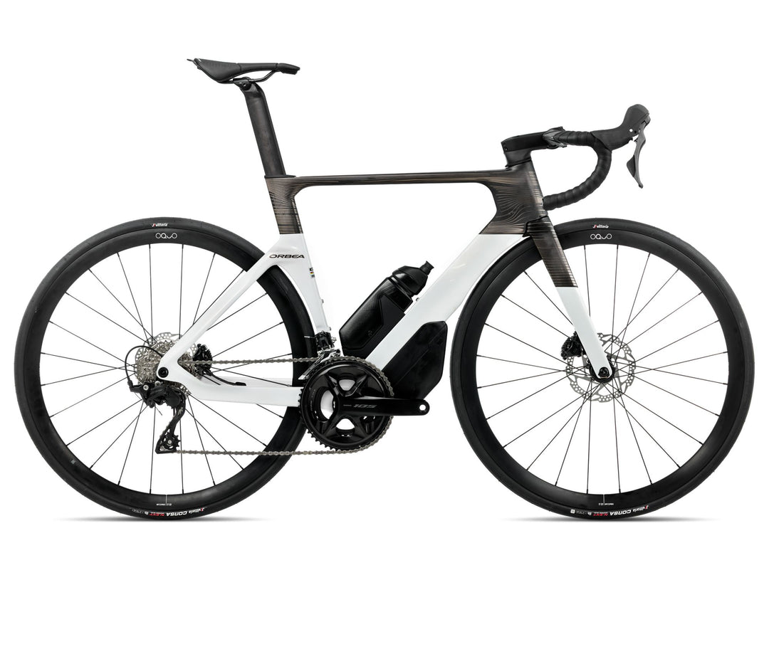 Orbea ORCA AERO M30LTD 2026 Golden White (Gloss) - Carbon Raw (Matt)