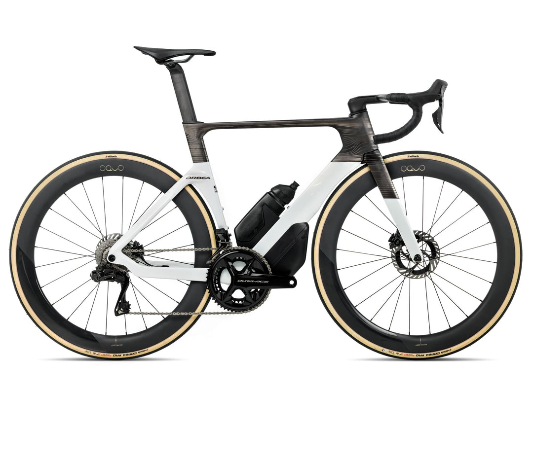 Orbea ORCA AERO M10iLTD 2026 Golden White (Gloss) - Carbon Raw (Matt)