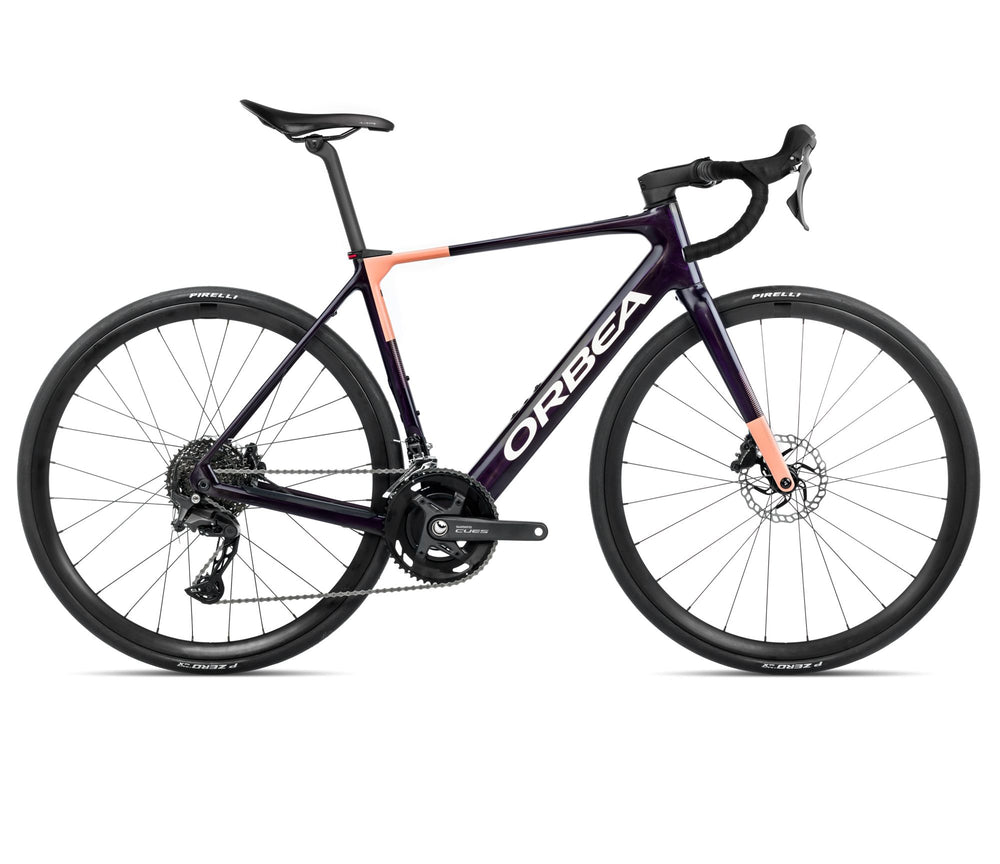 Orbea GAIN M40 20mph 2026 Fantasy Purple Carbon View (Gloss) - Orange Cloud (Matt)