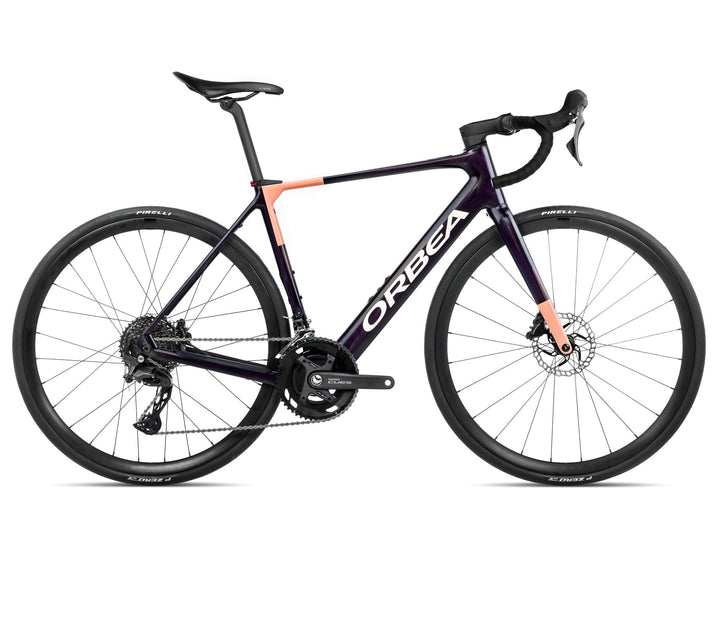 Orbea GAIN M40 20mph 2026 Fantasy Purple Carbon View (Gloss) - Orange Cloud (Matt)