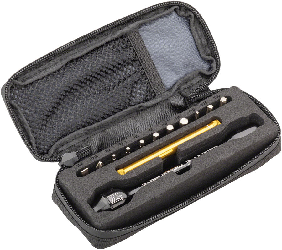 Lezyne Torque Drive  Torque Wrench - 2-10 Nm 2 2.5 3-6mm Hex   T10 T25 T30~ Flat/Phillips With Storage Case BLK