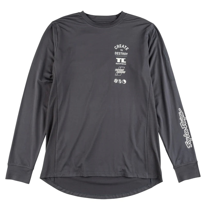 Troy Lee Designs Ruckus Long Sleeve Ride Tee - Destroy
