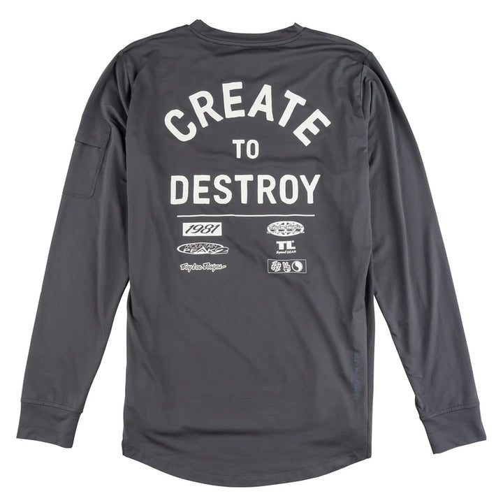 Troy Lee Designs Ruckus Long Sleeve Ride Tee - Destroy