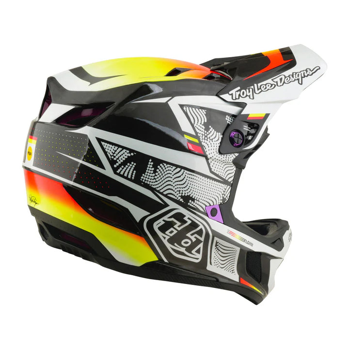 Troy Lee Designs D4 Carbon Helmet w/ MIPS - Lined Up