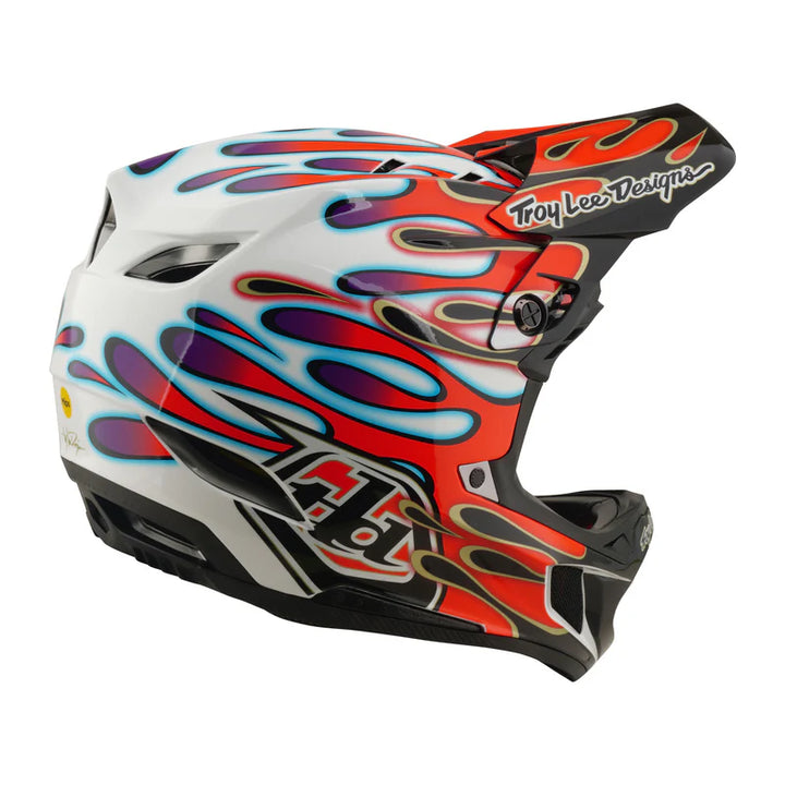 Troy Lee Designs D4 Composite Helmet w/ MIPS - Overspray