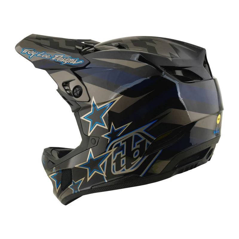 Troy Lee Designs D4 Composite Helmet w/MIPS Burst Gray