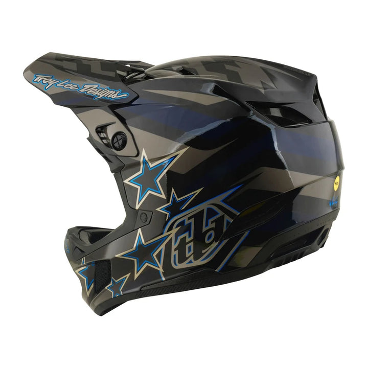 Troy Lee Designs D4 Composite Helmet w/MIPS Burst Gray