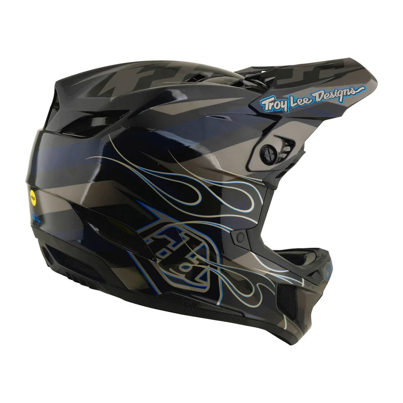 Troy Lee Designs D4 Composite Helmet w/MIPS Burst Gray