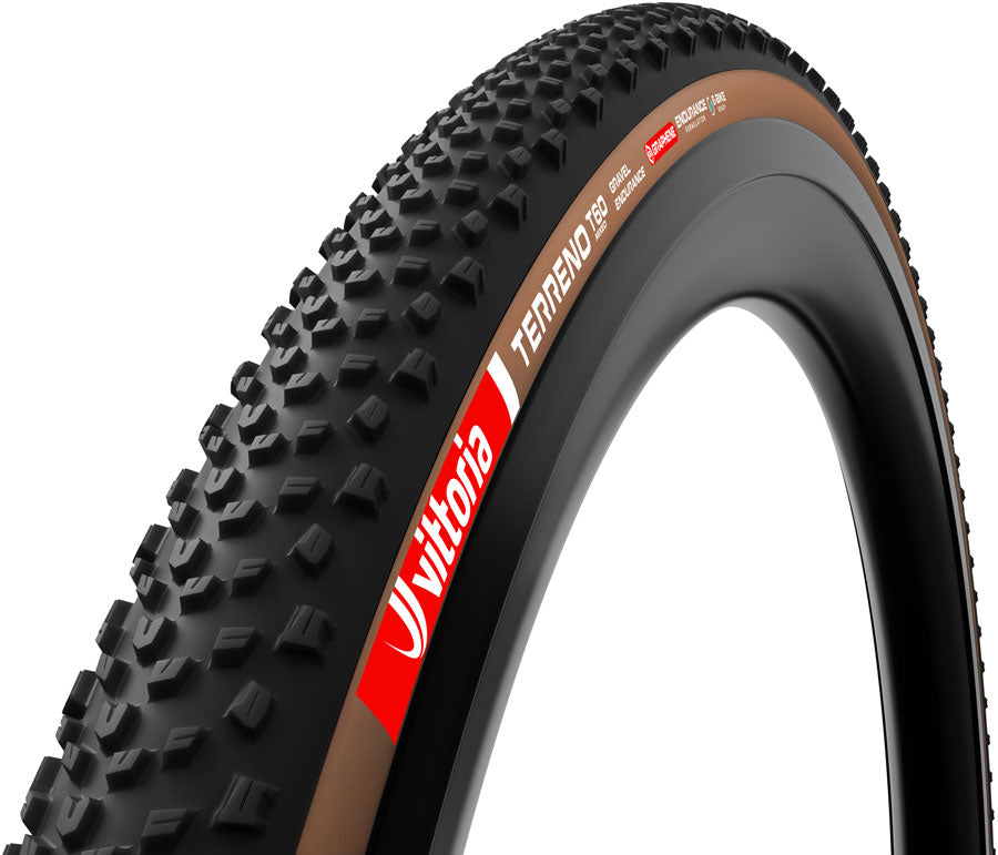 Vittoria Terreno T60 Mixed Tire - 700 x 45 Tubeless Folding BLK/Brown Gravel Endurance Graphene G2.0
