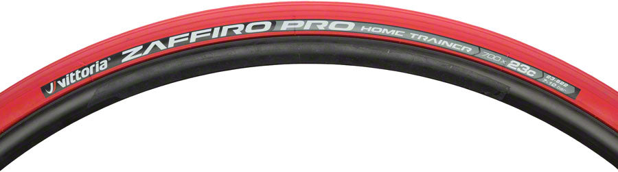 Vittoria Zaffiro Pro Home Trainer Tire - 700 x 23 Clincher Folding Red 1C