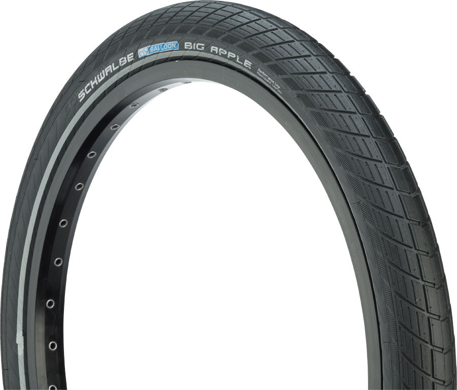 Schwalbe Big Apple Tire - 26 x 2 Clincher Wire BLK/Reflective Performance Line