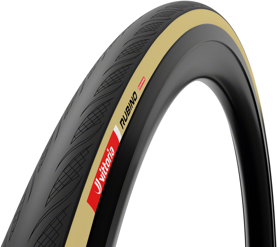 Vittoria Rubino V Tire - 700 x 32 Clincher Folding BLK/Tan 1C Graphene + Silica G2.0