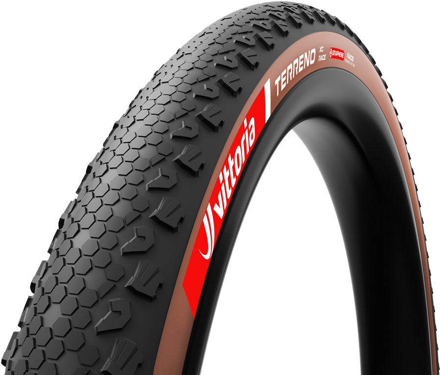 Vittoria Terreno XC Race Tire - 29 x 2.40 Tubeless Folding BLK/Brown Race Graphene + Silica