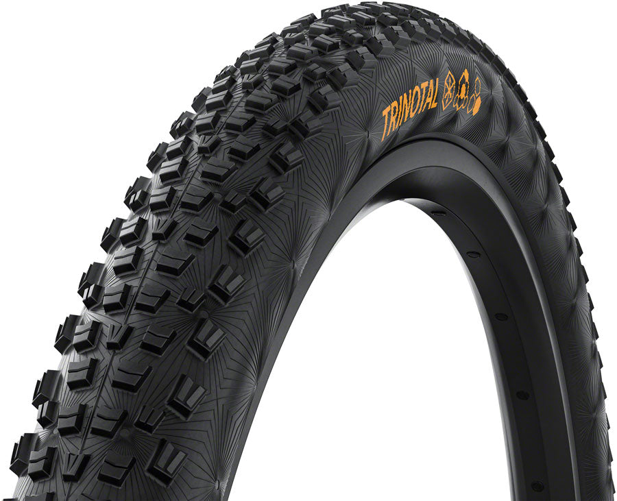 Continental Trinotal Tire - 27.5 x 2.40 Tubeless Folding BLK Grip Trail Casing E25