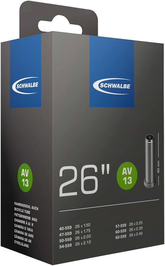 Schwalbe Standard Tube - 26 x 0.75 - 1/650 x 20-23mm 40mm Schrader Valve