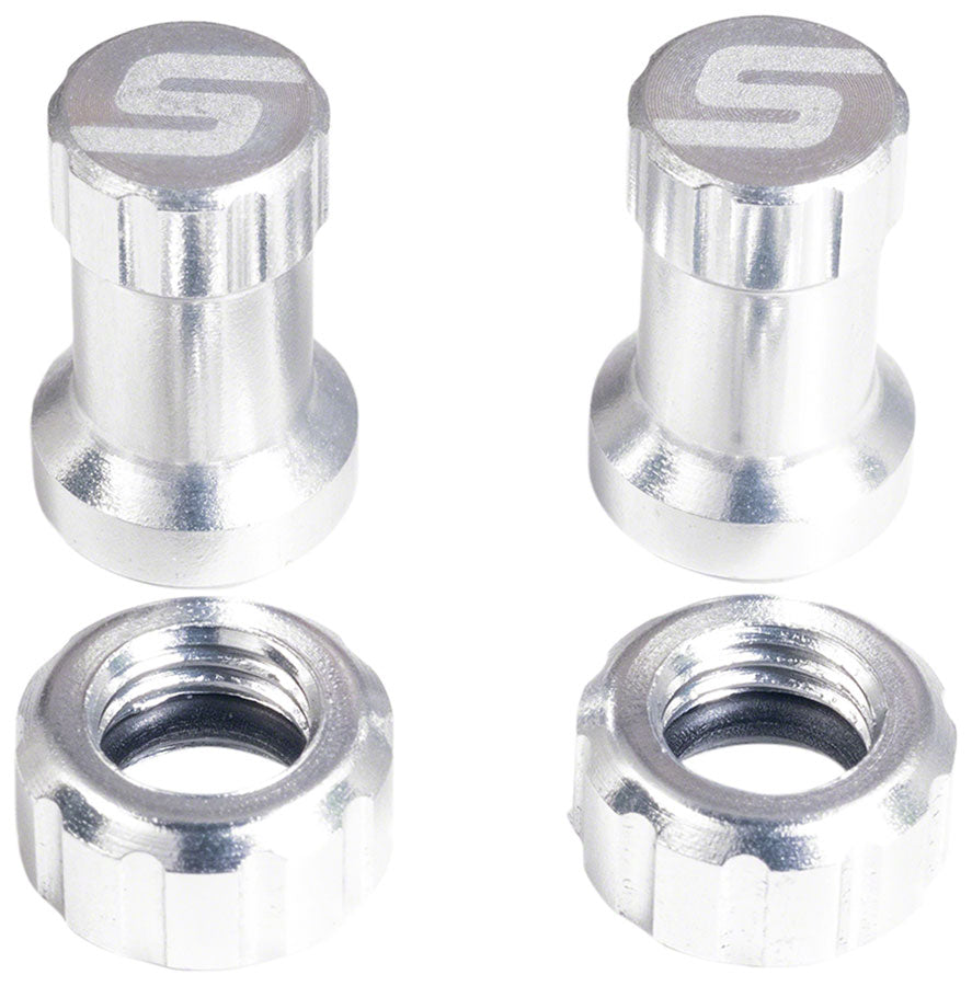 Stan's Tubeless Valve Stem Cap Color Kit - Silver Pair