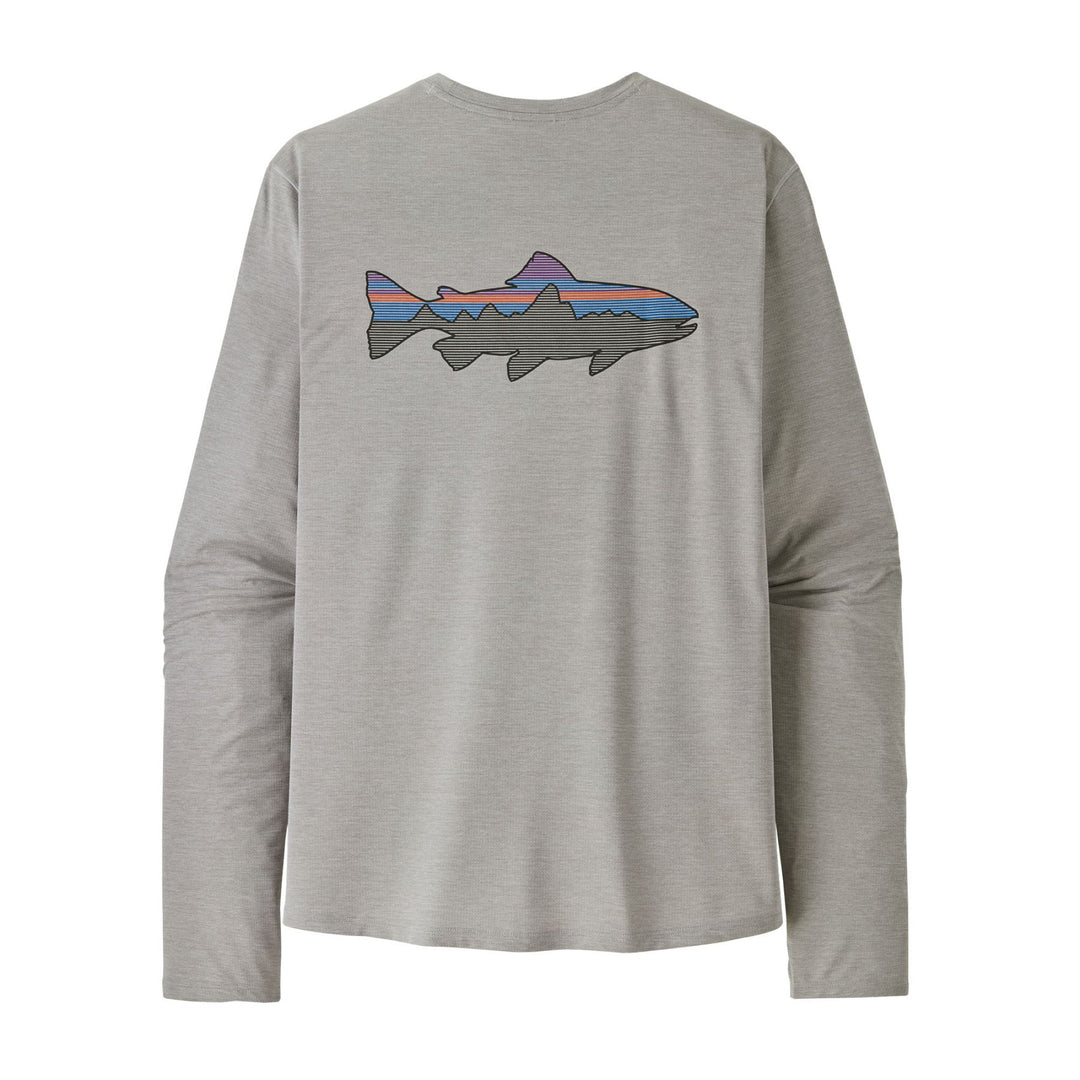 Patagonia Men's L/S Cap Cool Sun Shirt - Fitz Roy Trout