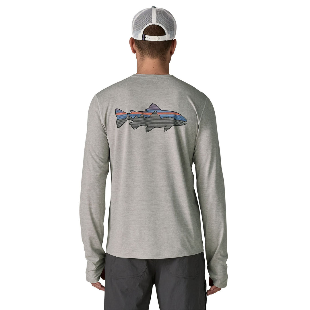 Patagonia Men's L/S Cap Cool Sun Shirt - Fitz Roy Trout