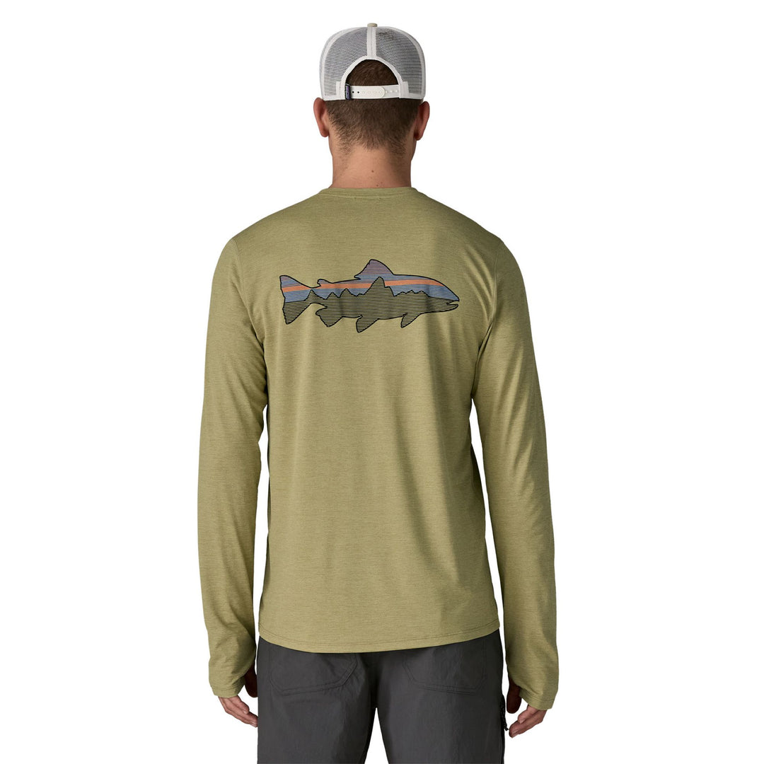 Patagonia Men's L/S Cap Cool Sun Shirt - Fitz Roy Trout