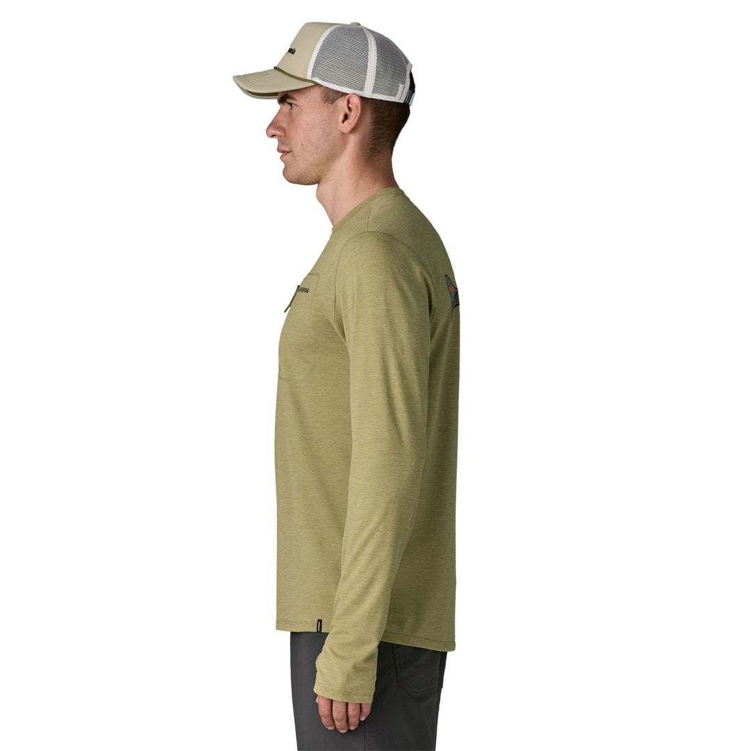 Patagonia Men's L/S Cap Cool Sun Shirt - Fitz Roy Trout