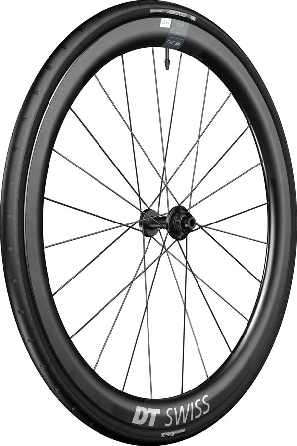 DT Swiss ERC 1400 DiCut 45 Front Wheel - 700 12 x 100mm Center-Lock BLK WTS w/Aero 111 Tire