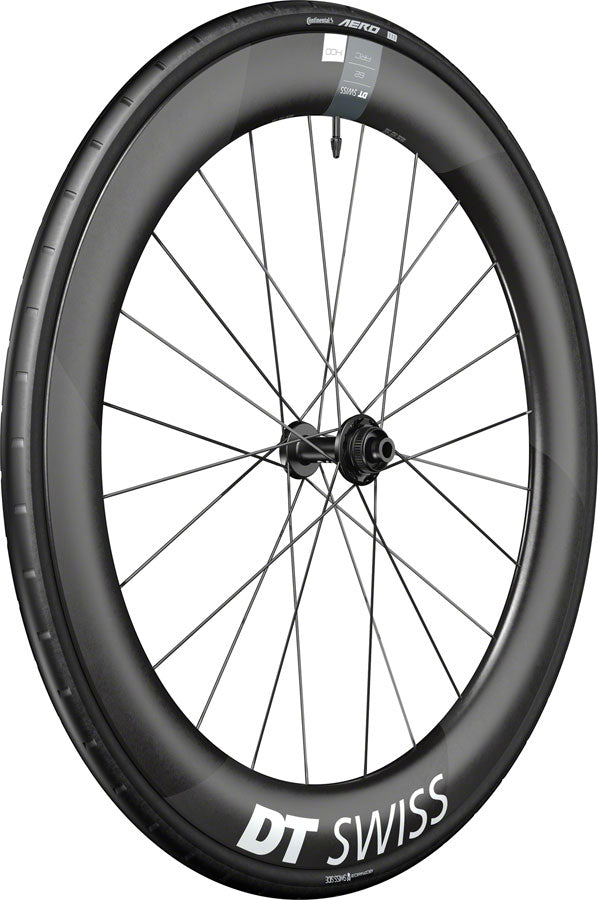 DT Swiss ARC 1400 DiCut 62 Front Wheel - 700 12 x 100mm Center-Lock BLK WTS w/Aero 111 Tire