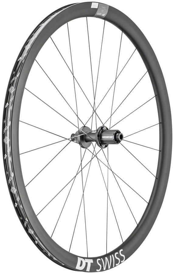 DT Swiss ERC 1400 DiCut 35 Rear Wheel - 700 12 x 142mm Center-Lock HG11 Road/XDR Ratchet EXP 36 BLK
