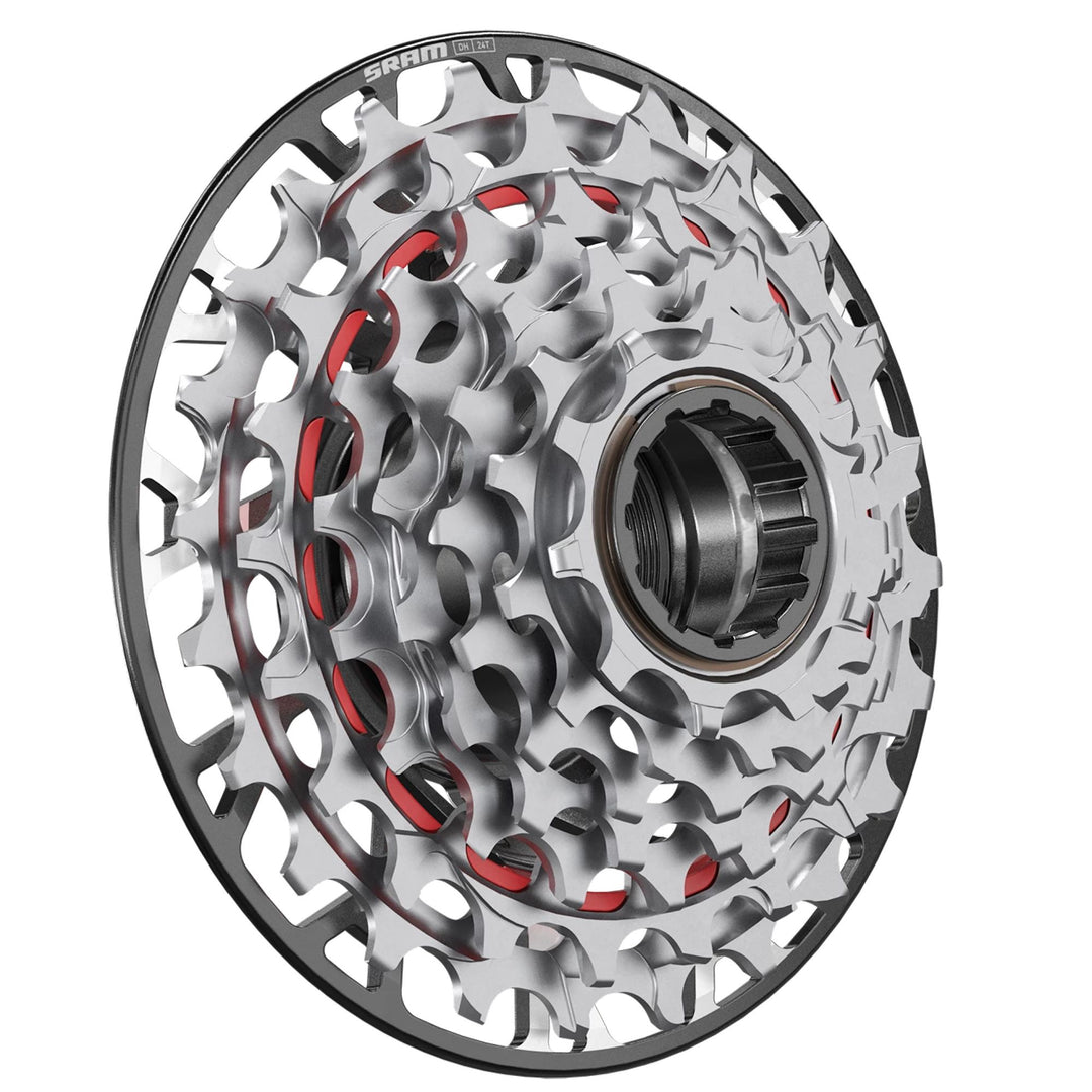 SRAM XX Downhill XS-797 T-Type Cassette - 7-Speed 10-24t For XD Driver Silver