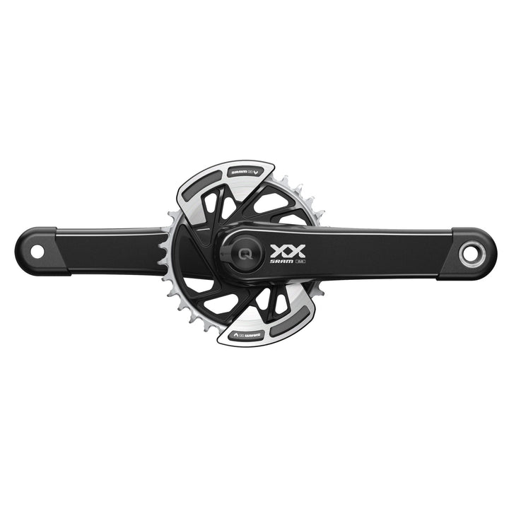 SRAM XX Eagle T-Type AXS Power Meter Wide Crankset - 175mm 12-Spd 32t Chainring DM Thread Mount PM Spider DUB Spindle Interface Blk