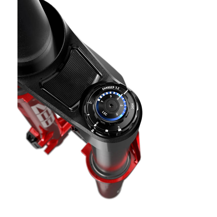 RockShox ZEB Ultimate Charger 3.2 RC2 Suspension Fork - 29" 160mm 15x110mm 44mm Offset Linear XL Air Spring Electric Red B1