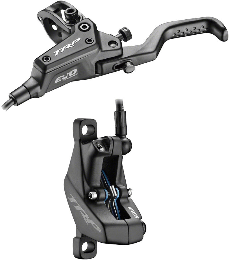 TRP EVO Pro HD-M9040 Disc Brake Lever - Left/Front Rear 1900mm Hose Post Mount 4-Piston BLK