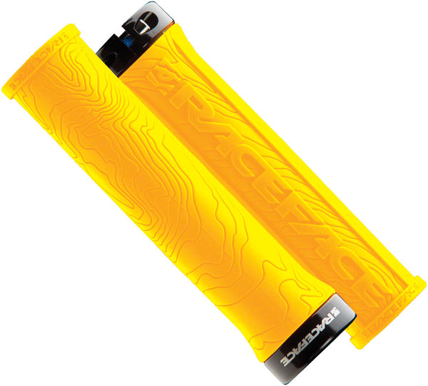 RaceFace Half Nelson Grips - Yellow Lock-On – SX Collective