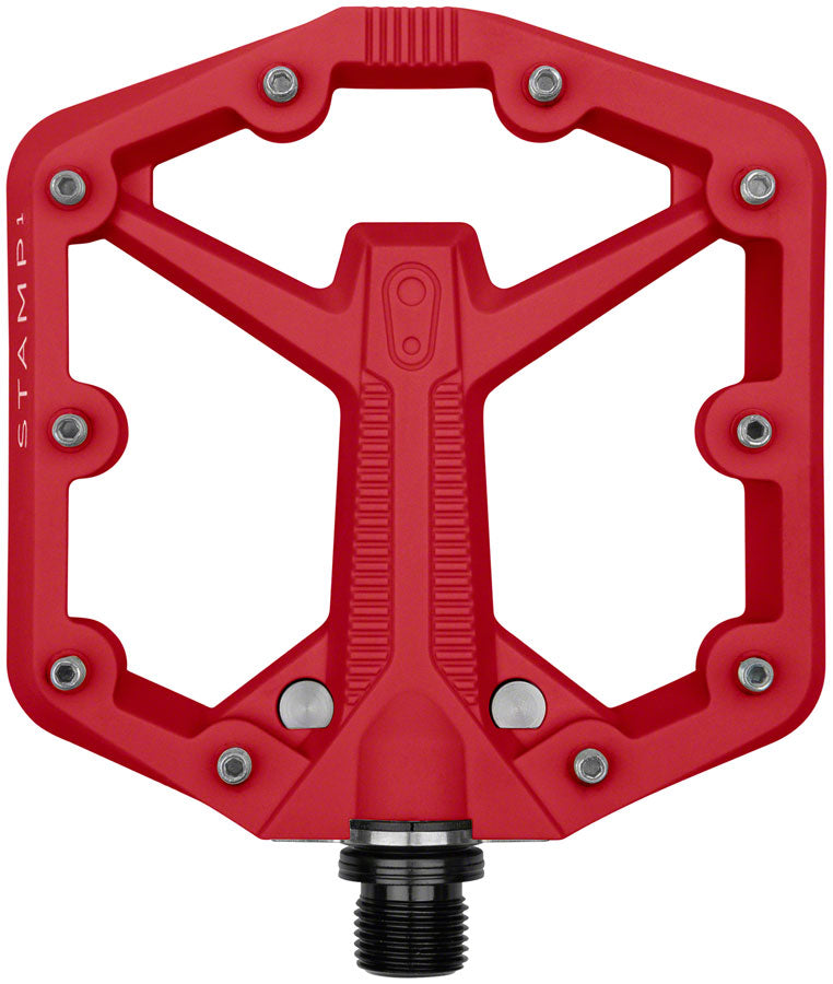 Crankbrothers Stamp 1 Gen 2 Pedals - Platform Composite 9/16" Red Small