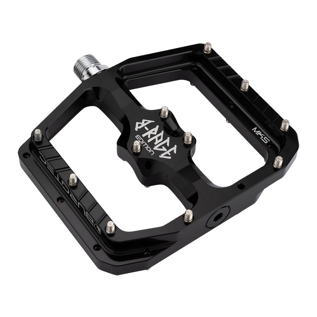 burgtec flat pedals Burgtec Penthouse Flat MK5 B-Rage Edition Pedals Black