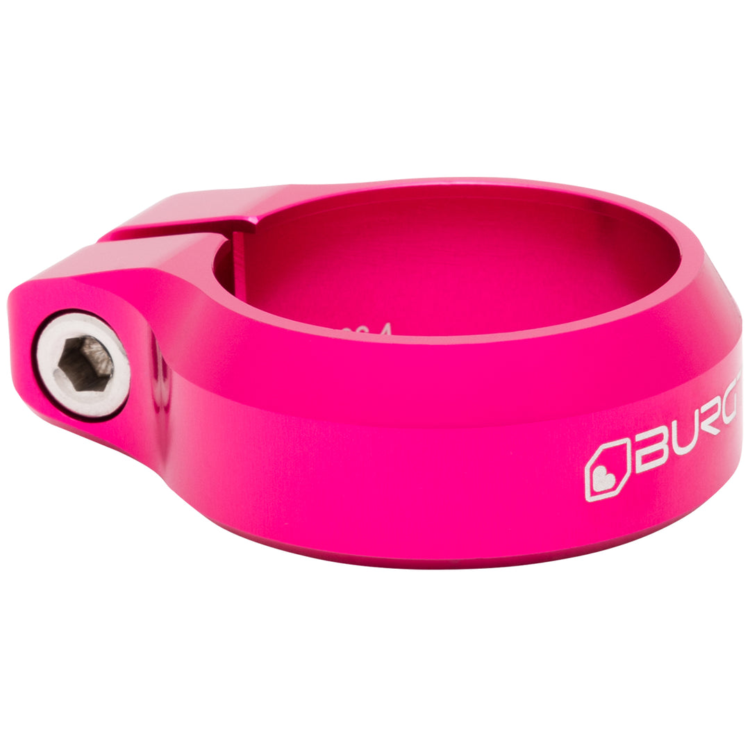 Burgtec Seat Clamp 36.4mm Toxic Barbie Pink