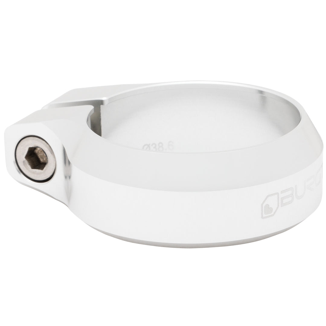 Burgtec Seat Clamp 38.6mm Rhodium Silver