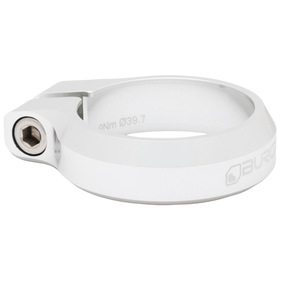 Burgtec Seat Clamp 39.7mm Rhodium Silver