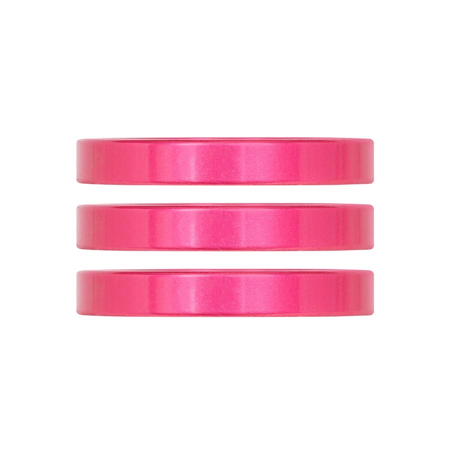 Industry Nine iRiX Headset Spacer 1-1/8'' Height: 5mm Aluminum Pink 3pcs