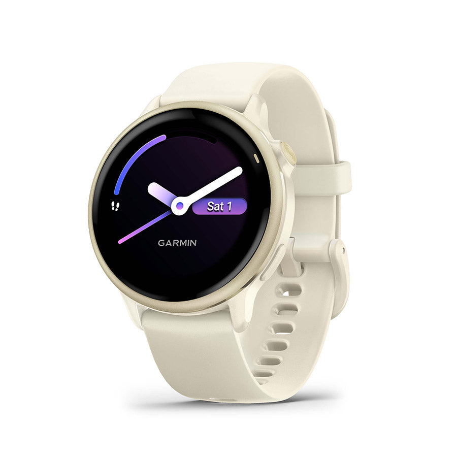 Garmin vivoactive 6 Watch Watch Color: Gold Wristband: Bone - Silicone