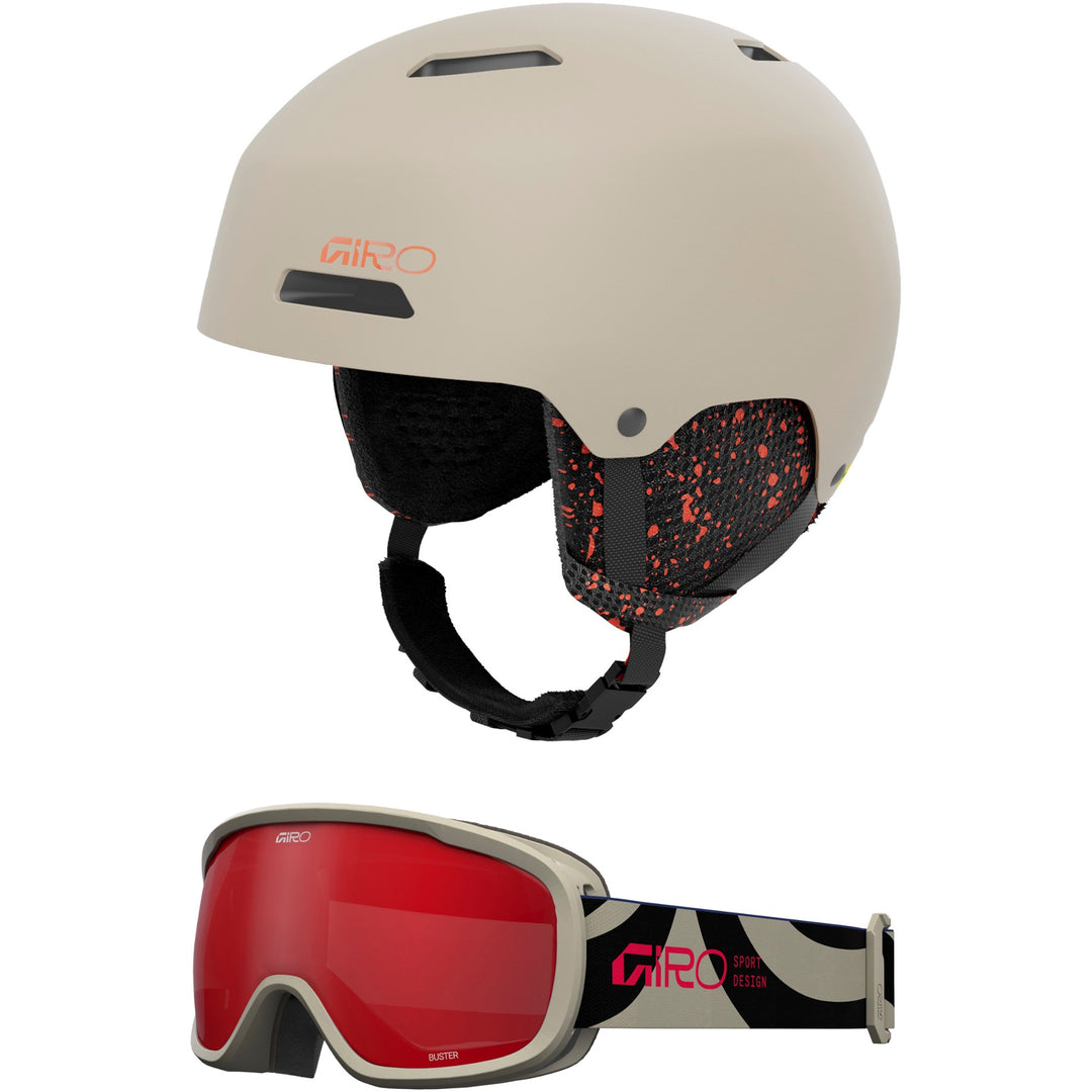 Giro Crue Helmet + Buster Goggle Combo