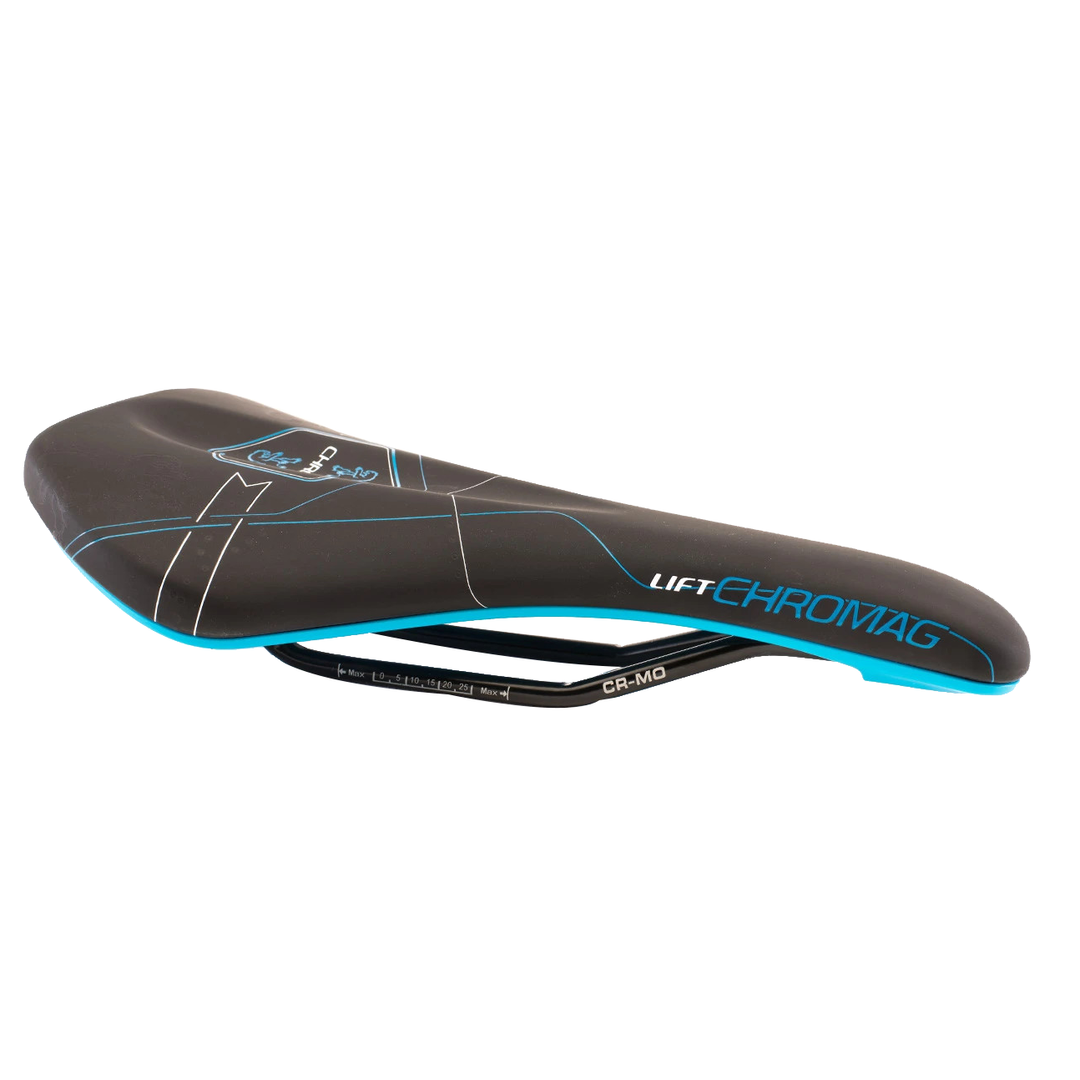 Chromag Lift Saddle Synth Top CrMo Rails - Black/Blue