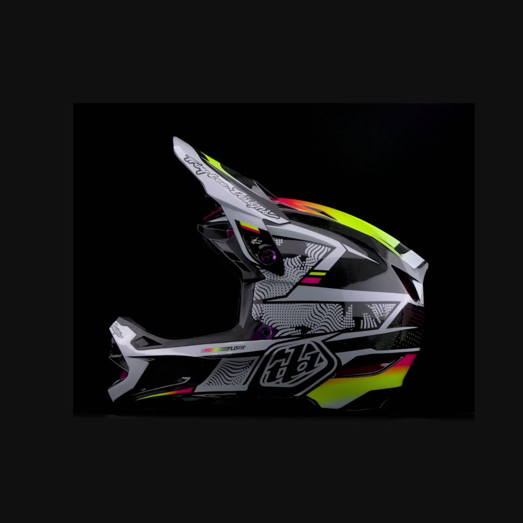 Troy Lee Designs D4 Carbon Helmet w/ MIPS - Lined Up