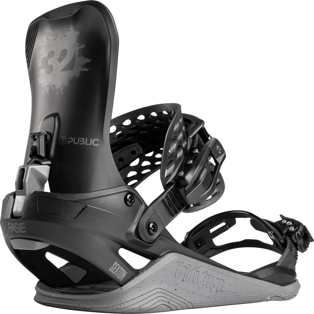 2027 Thirtytwo Basin Public FASE Snowboard Bindings